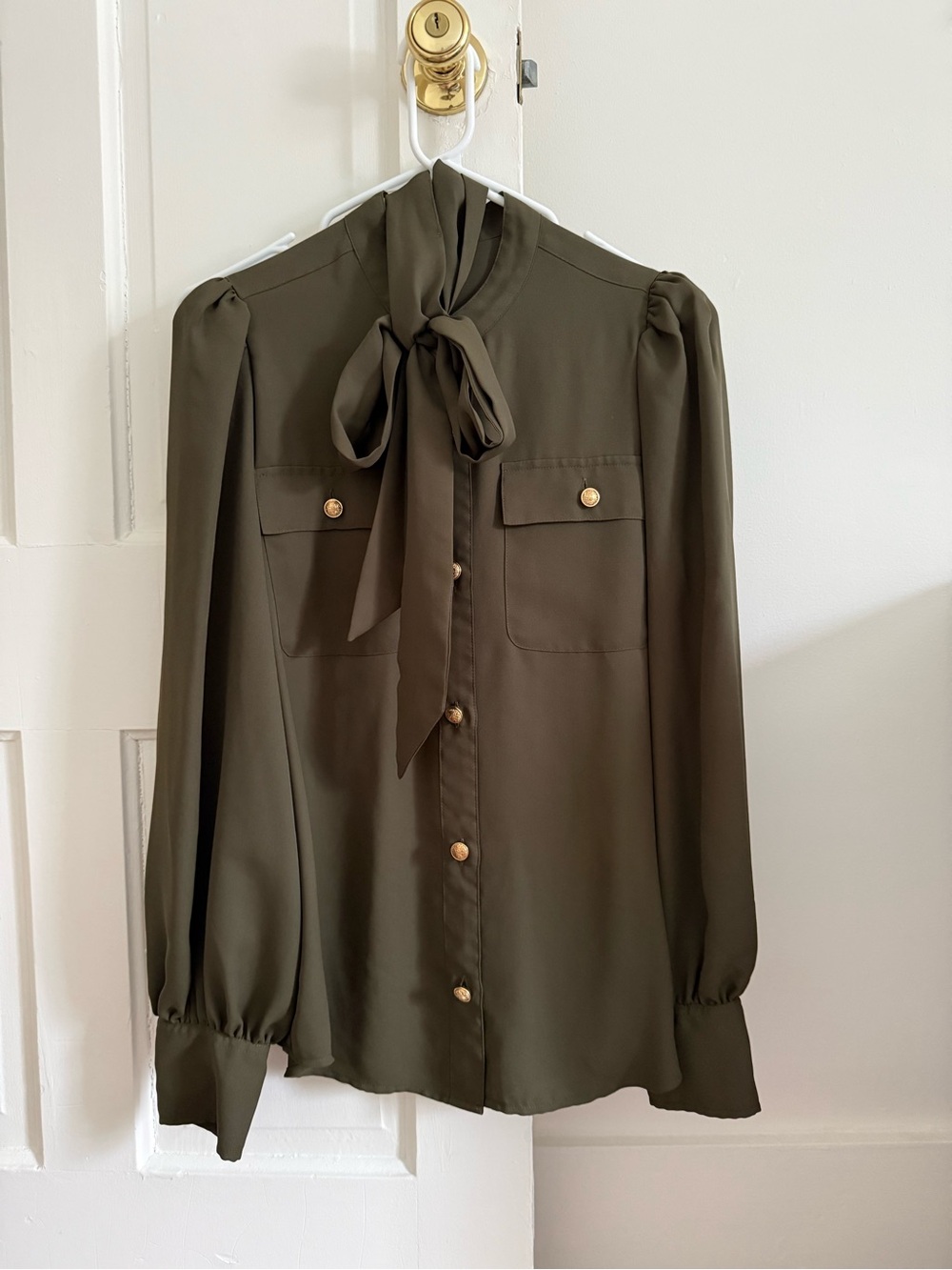Olive green Express blouse